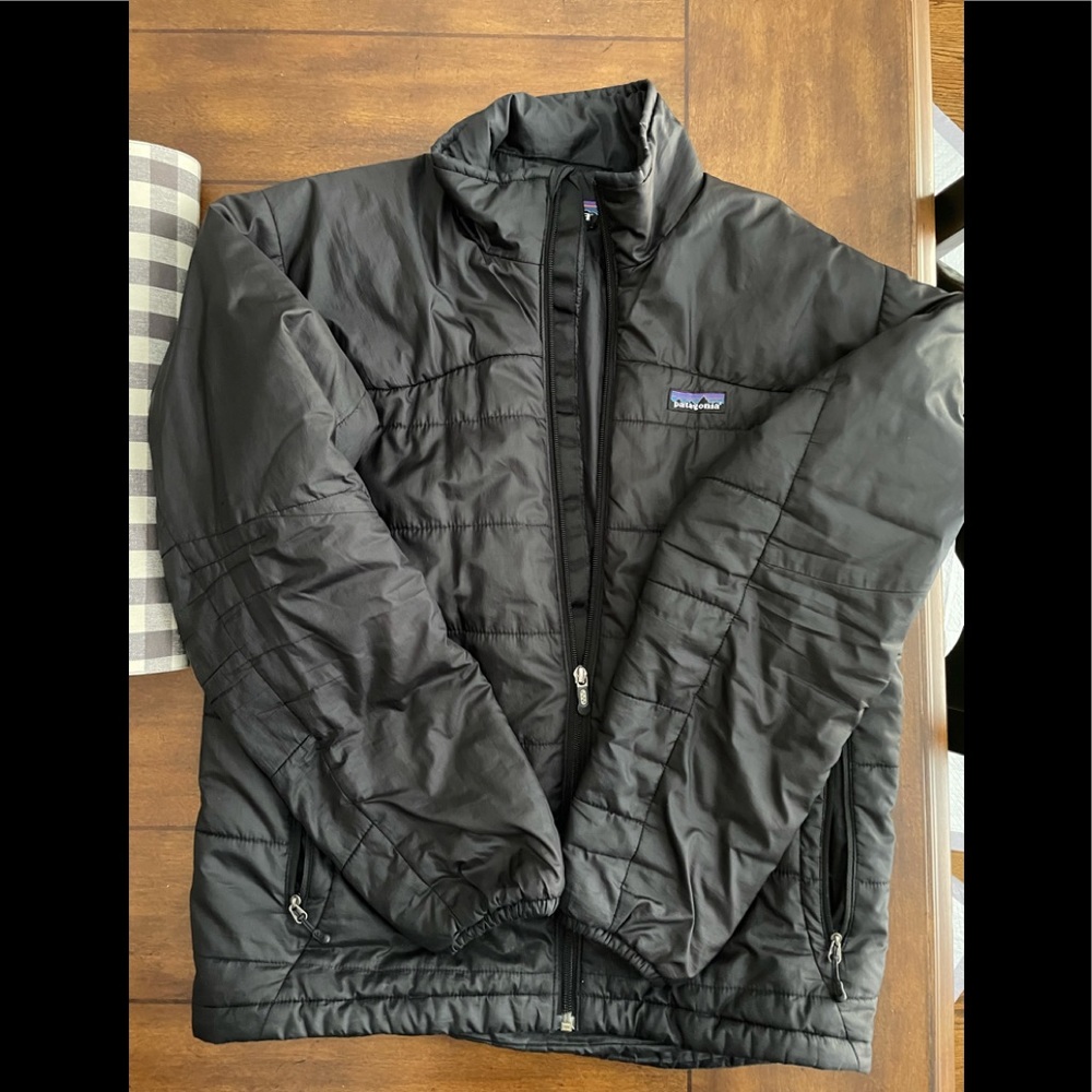 Men’s  black Patagonia nano puffer coat S